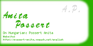 anita possert business card